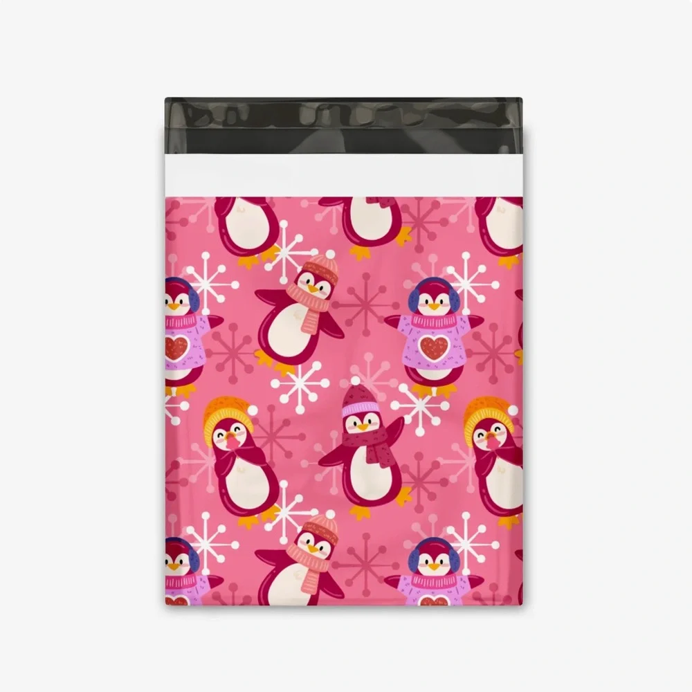 20PK 10X13 Penguin Winter Polymailers NIP BUY NOW PRICE